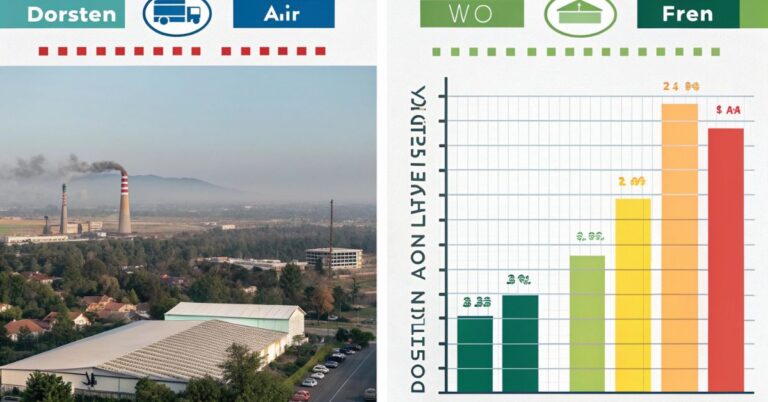dorsten vs fresno pollution comparison chart
